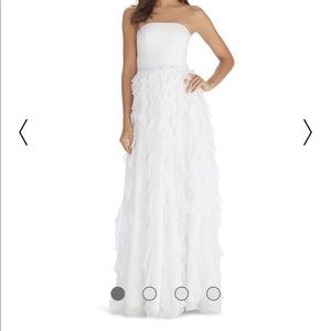 White House black market waterfall gown size 10